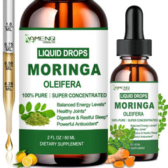 AMENQ hHEALTH 2-pack moringa liquid drops bottle for convenient daily use.