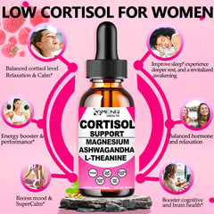 AMENQ hHEALTH cortisol drops under-tongue use for quick absorption and calm focus