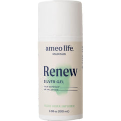 Ameo Life gel application close-up showing soothing, hydrating skin care