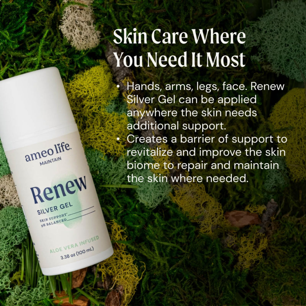 Ameo Life aloe-silver gel provides a cooling sensation for irritated areas