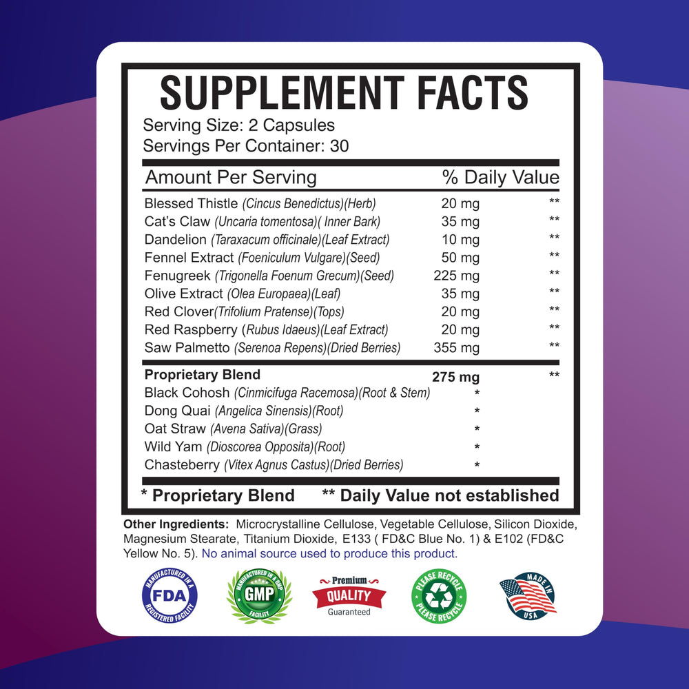 America Medic & Science MetrioMed bottle emphasizes hormone balance for women.