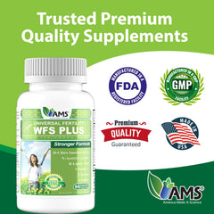 Label highlights key ingredients D-Chiro Inositol and DHA in WFS Plus.