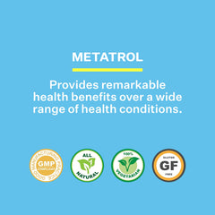Metatrol label featuring energy and immune support cues