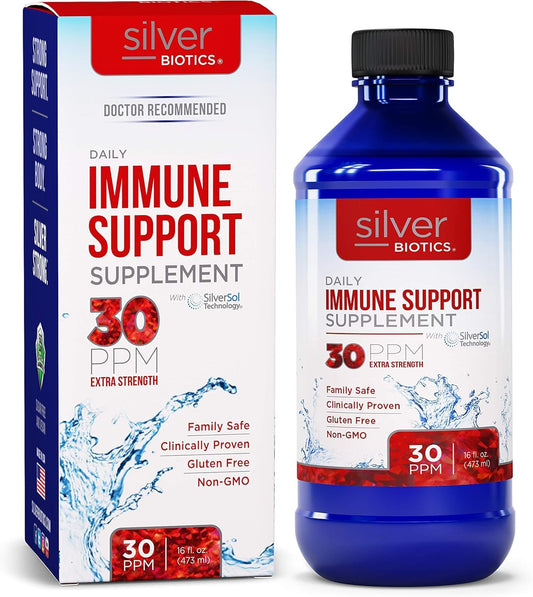 Silver Biotics bottle pour for daily use