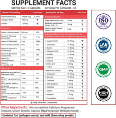 American Choice biotin capsules closeup for stronger hair and nails.