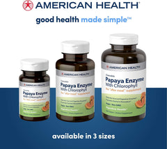 American Health Papaya Enzyme travel-friendly chews for on-the-go digestion support.