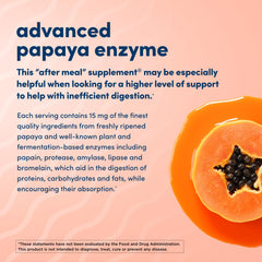 American Health Super Papaya Enzyme Plus after-meal tablets support GI wellness.