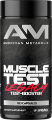 American Metabolix Muscle Test Legacy bottle front view, supporting daily training routines.