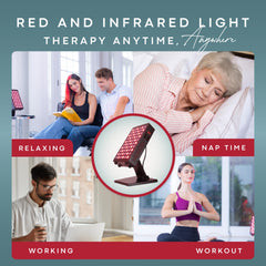 American Wellness Authority red light panel arms supports comfortable rest and mobility