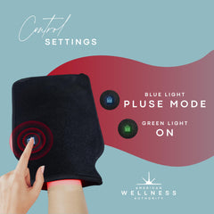 American Wellness Authority red light therapy gloves enable portable sessions anywhere.