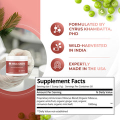 Amla Green daily tea serving in a mug for wellness