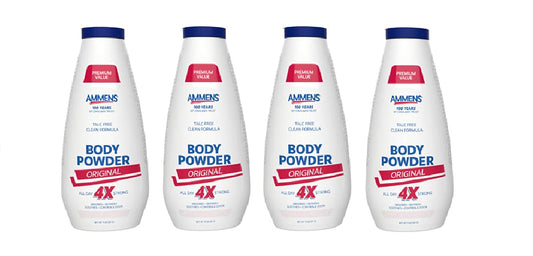AMMENS Body Powder Original bottle with cooling all-day protection.