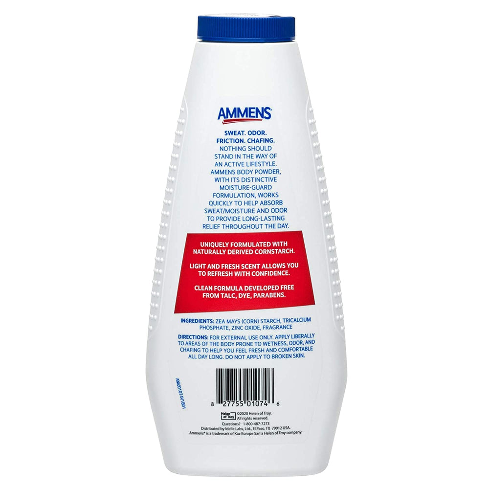 AMMENS Body Powder Original pack of 4 ready for daily use.