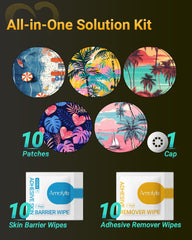 Amolyfe Libre 3 skin barrier wipes create a protective layer to reduce irritation.