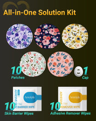 Waterproof overpatches for Dexcom G7 by Amolyfe during active use