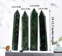 AMOYSTONE crystal obelisk decor in a serene living space