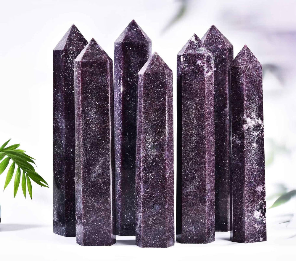 AMOYSTONE crystal obelisk supports meditation, chakra balancing, and peaceful workspace ambiance