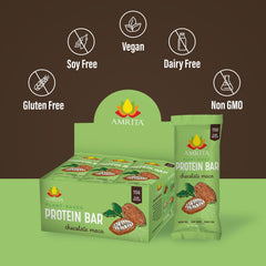Amrita gluten-free label emphasizes safe snack choices for school, work, or travel.