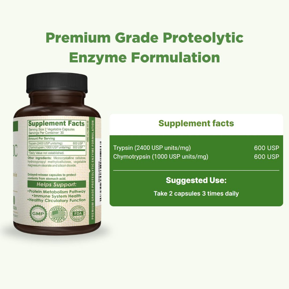 AMVILAB bottle and label demonstrating daily enzyme use