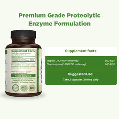 AMVILAB bottle and label demonstrating daily enzyme use