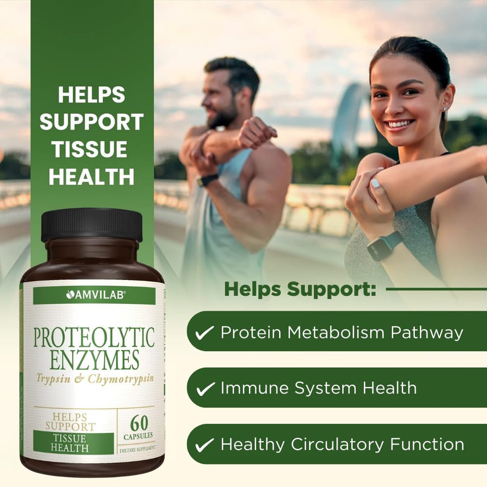 AMVILAB capsules close-up highlighting easy daily digestive support