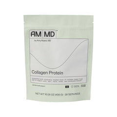 Amy Myers MD Collagen Protein Powder bottle on shelf supports daily wellness