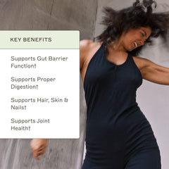 Amy Myers MD Collagen Protein Powder ingredients close-up highlighting grass-fed bovine collagen