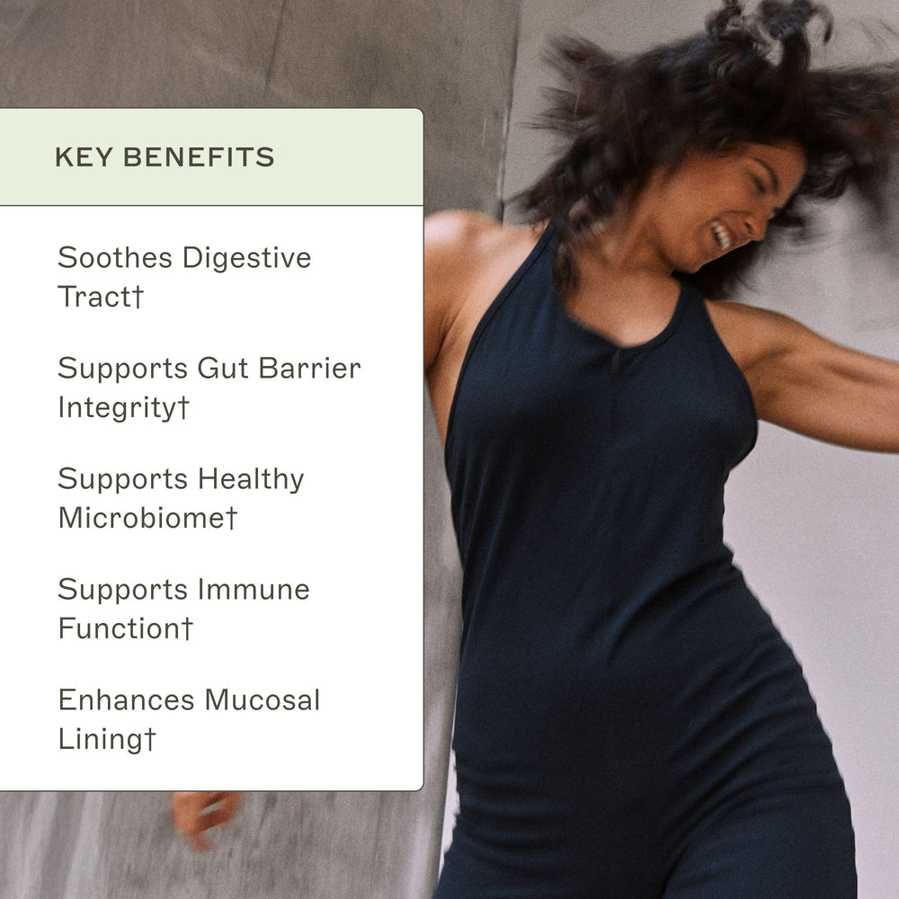 Amy Myers MD Leaky Gut Revive label detail emphasizes gluten-free and non-dairy formulation