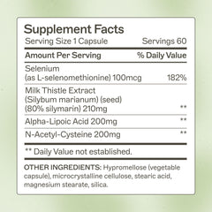 Amy Myers MD Liver Support bottle highlights milk thistle to support antioxidant pathways