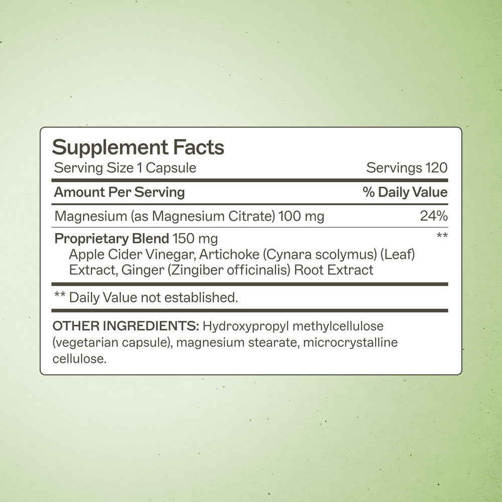 MagMove capsules close-up emphasizes magnesium for regularity.