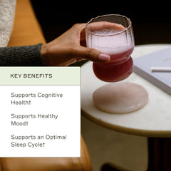 Amy Myers MD NeuroCalm Mag berry-flavored drink supporting daily nervous system wellness.