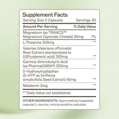 Amy Myers MD Rest & Restore capsules close-up for nightly sleep support.