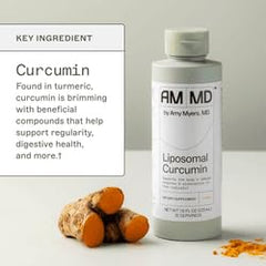 Amy Myers MD liposomal vitamin C label closeup showing 1000 mg per bottle
