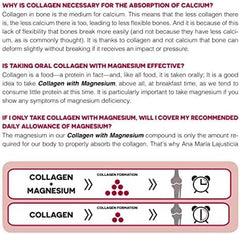 Ana María Lajusticia collagen magnesium supports bones and teeth health.