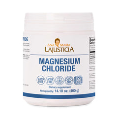 Closeup of the Ana Maria Lajusticia label shows vegan and gluten-free formulation.