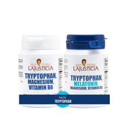 Ana María Lajusticia Tryptophan Day Night Pack front, convenient daytime balance and evening calm
