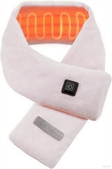 AnaAir neck heating pad worn as a scarf delivers targeted neck warmth.