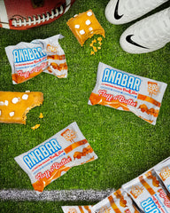 Anabar bar texture close-up highlights melt-in-your-mouth chocolate coating.