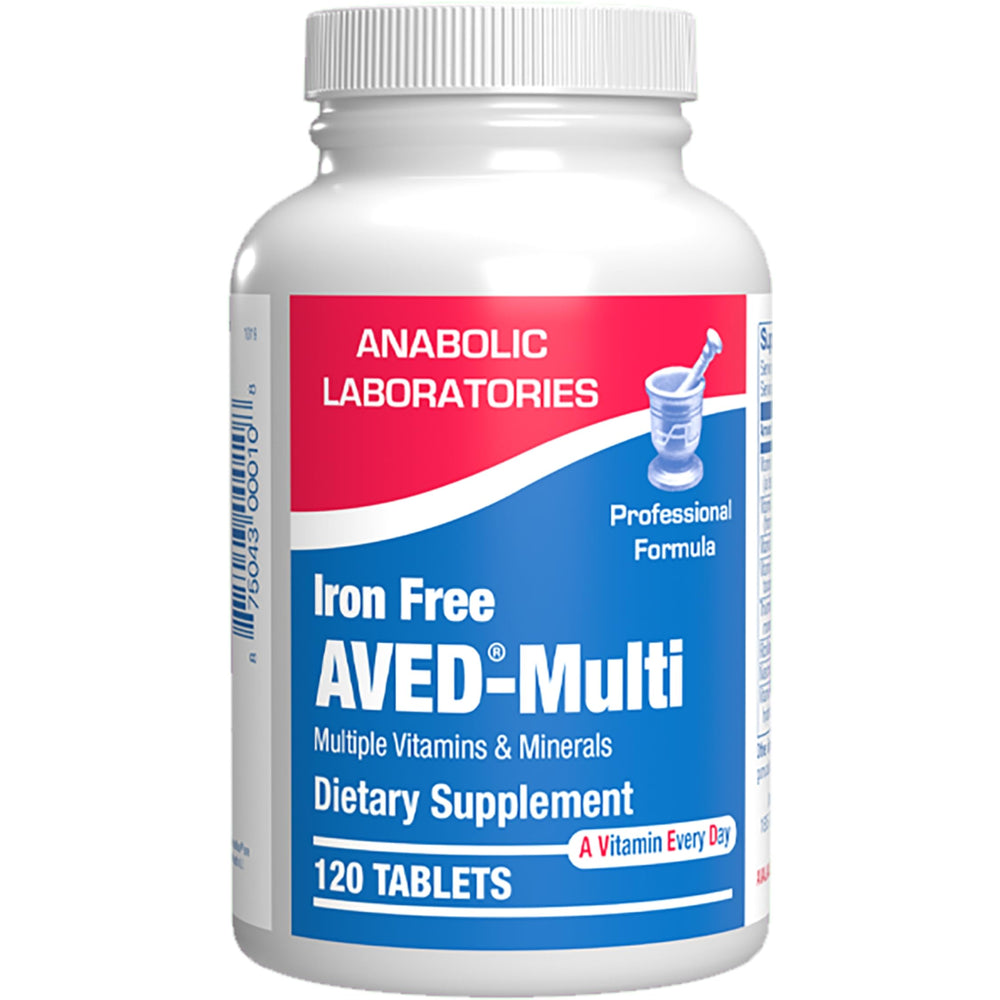 Anabolic Laboratories AVED daily multivitamin bottle for comprehensive daily wellness.