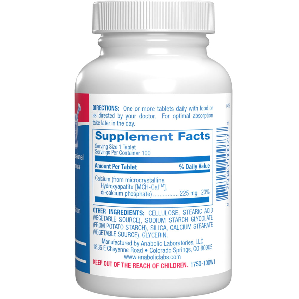 Remineralizing hydroxyapatite pills close-up for daily bone health intake