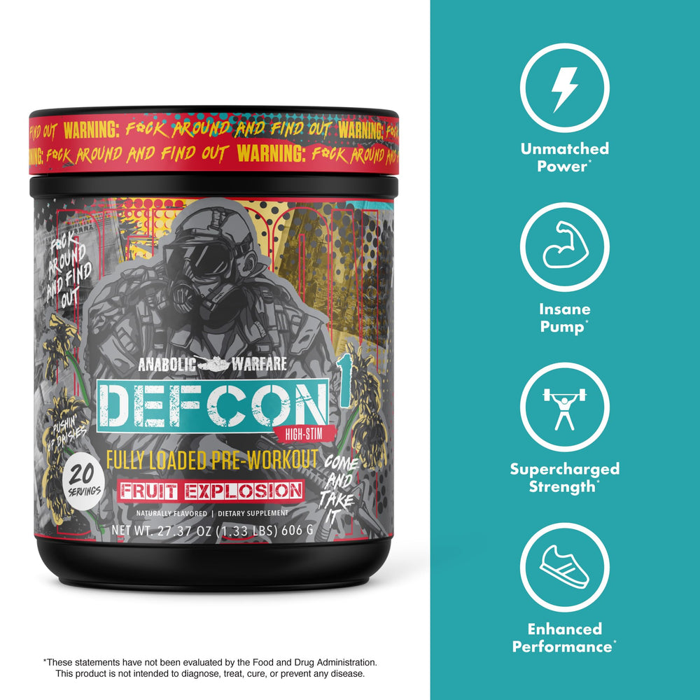 Anabolic Warfare Defcon1 citrulline graphic highlights nitric oxide support for improved pumps.