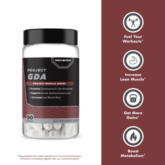 Anabolic Warfare Project GDA powder being poured into a shaker for mixing.