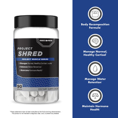 Anabolic Warfare Project Shred capsules dispensing view suggesting convenient use.