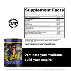 One scoop serving size information on Stim Lord label
