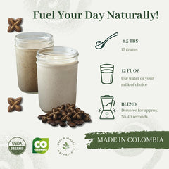 Ancestral Organics Vegan protein scoop shown for versatile shakes and recipes