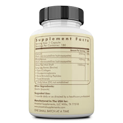 Ancestral Supplements Beef Living Bone capsules label shows joint flexibility support