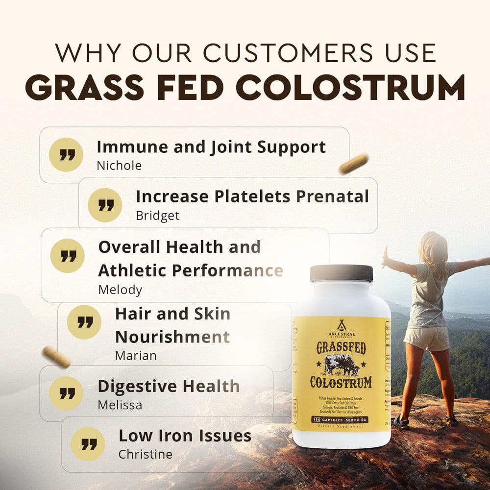 Dense-nutrition capsules from Ancestral Supplements hint at daily energy support.