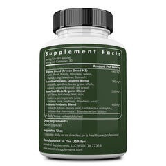 Ancestral Supplements greens and Reds blend packaging highlights nutrient-dense ingredients for daily vitality.