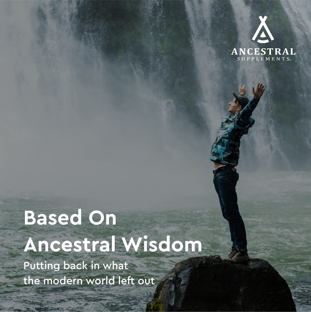 Ancestral Supplements non-GMO purity seal confirms clean ingredients.
