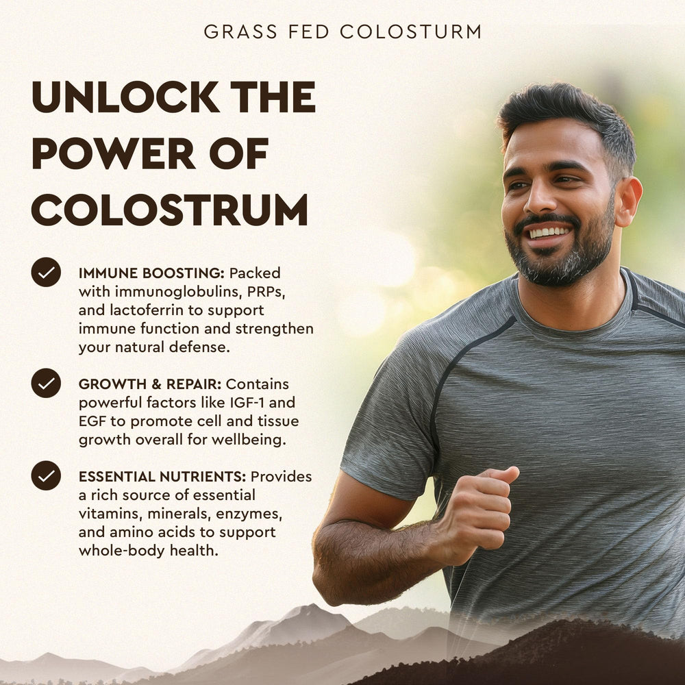 Close-up of third-party purity verification for Ancestral Supplements colostrum.